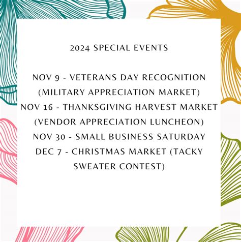 Event Calendar River Street Market