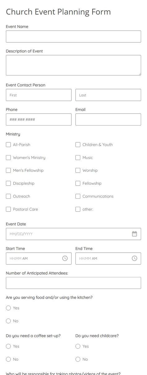 Event Form Templates Event Planning Forms 123 Form Builder