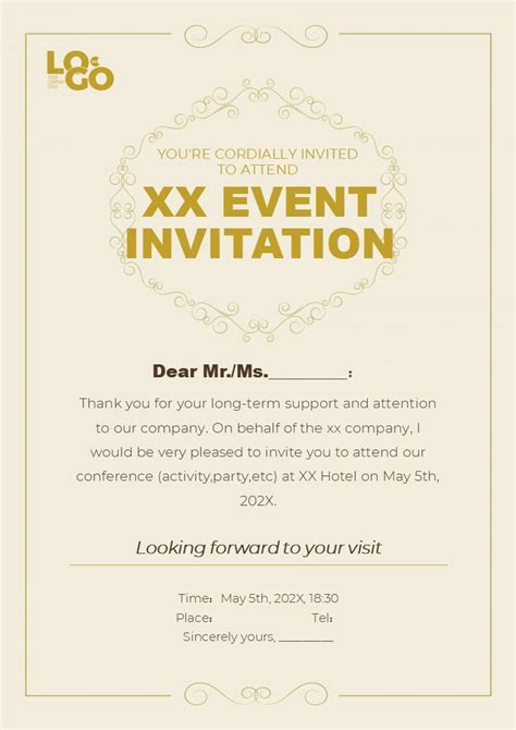 Event Invitation in Word Free & Premium Templates