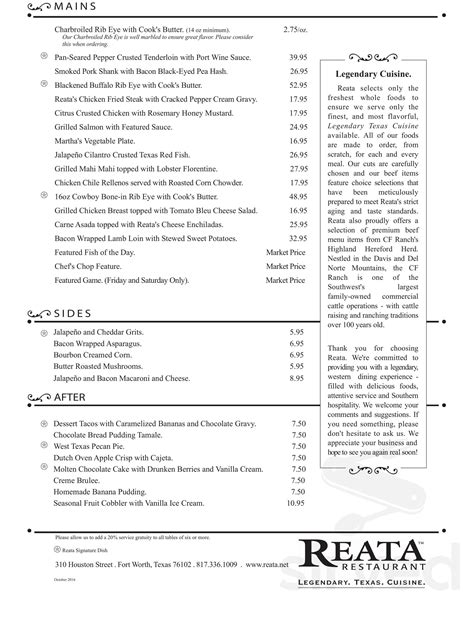 Event Menus - The Fort Worth Club - Fort Worth, TX