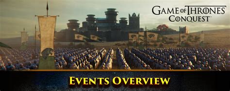 Event Overview Game of Thrones Conquest