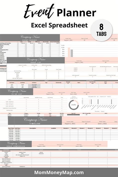 Event Planning Spreadsheet Excel in 021 Template Ideas Event Planning