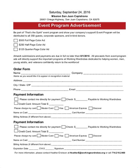Event Program Templates Indesign supernallib