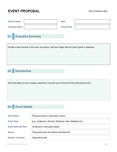 Event Proposal Template 12+ Samples Forms & Formats