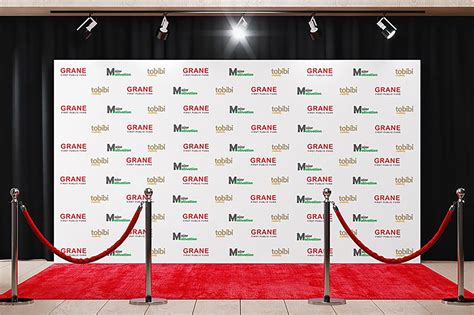 Event Step and Repeat Backdrop Customizable Graphics for Events