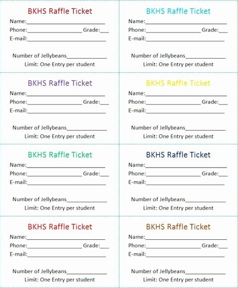 Event Ticket Template Google Docs Addictionary