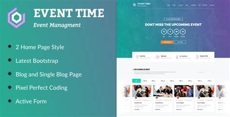 Event Time Conference Event Html Template By Bytecodesoft Themeforest