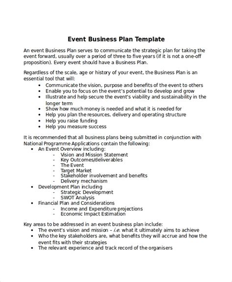 Event business plan template.  Event Venue Business Plan : free Template ...
