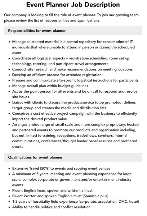 Event planning jobs description. .  <a href=http://staging-stripesync.thin...