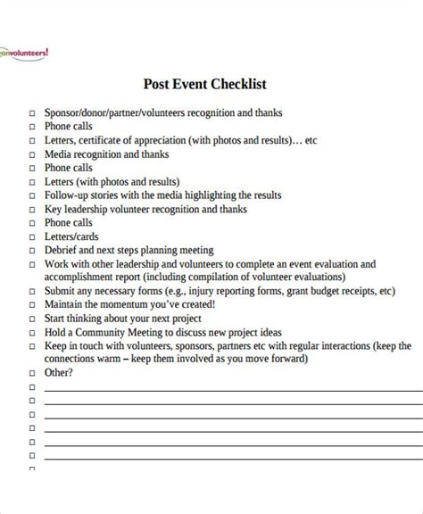 Event to Do List Templates 7+ Free Word, PDF Format Download!