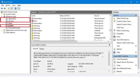 Event viewer windows 10. msc), locate Windows Event Log, right-click and select Re...