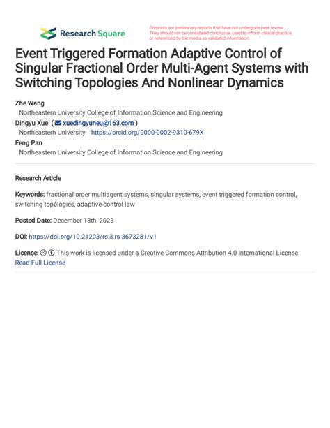 Event-Triggered Formation Control of Multiagent Systems With …