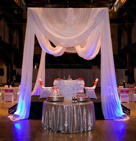Choose from fabric backdrops with a single panel of material, a 2-panel option, or a backdrop with 3 panels of fabric. . Eventdecordirect