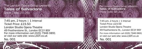 Eventgroove - Sample Printed Tickets