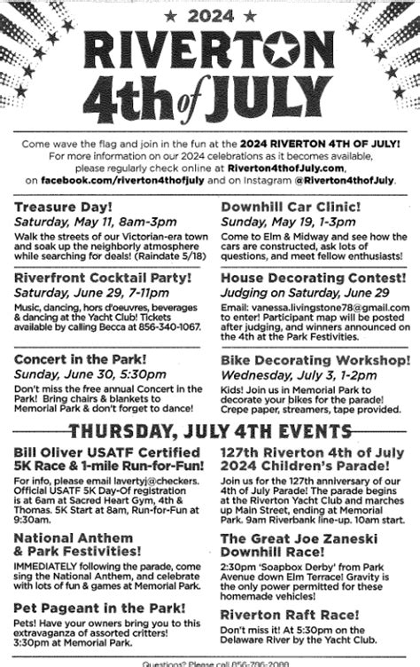 Events - Riverton NJ 4th of July