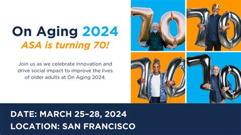 Events at On Aging 2024 American Society on Aging