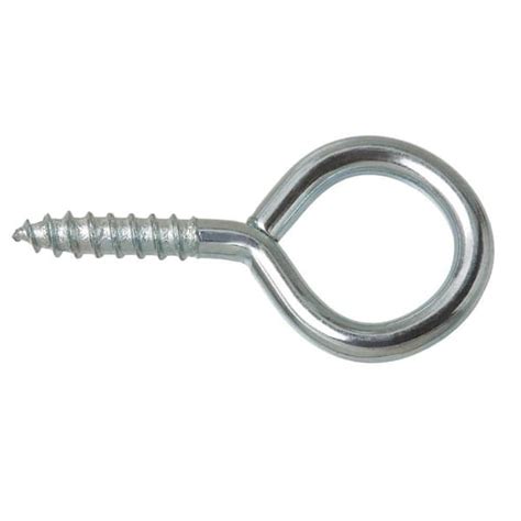 Everbilt 216 Zinc-Plated Steel Screw Eye (100-Piece per Pack)