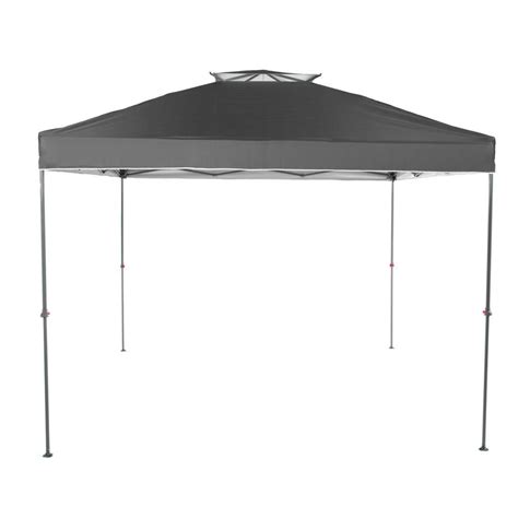 Tangkula 10x10 Ft Pop Up Canopy with Netting, Slanted Leg Outdoor 