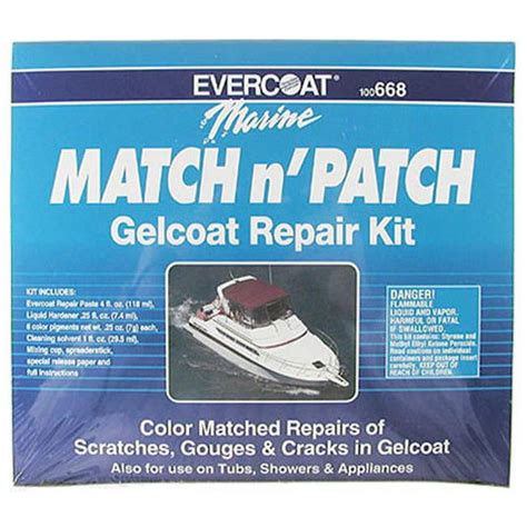 Evercoat marine gelcoat repair kit.  Features: Eliminates deep scratches, gouges, The Evercoat M...