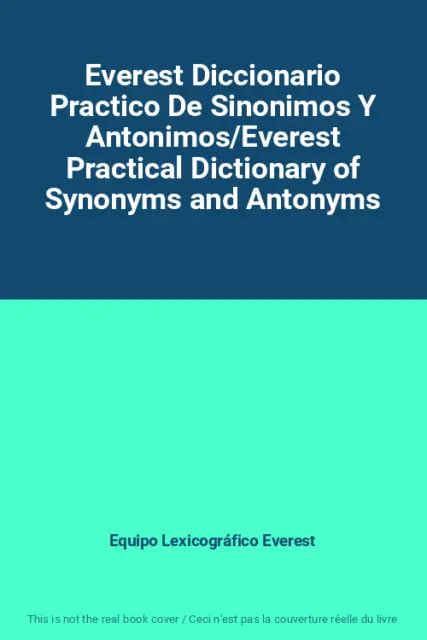 Everest diccionario practico de sinonimos y antonimos/everest practical dictionary of synonyms and antonyms. - Manuale del piatto di taglio kubota hi pro 3.