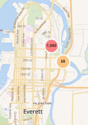 Snohomish PUD is reporting 20,604 customers without power, mainly north of Everett, and Tacoma Public Utilities is reporting 2,641 customers without power. 1,225 customers are without power in Seattle, according to Seattle City Light. Puget Sound Energy is reporting 123 total outages with 21,122 customers in the dark.. 