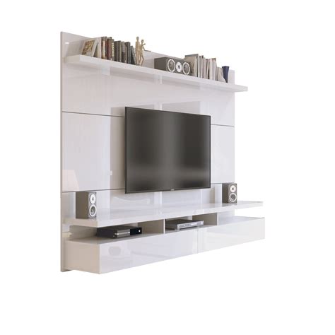 Wall Mounted Theater Center and Panel for Living Room and Bedroom Use. Recommended for a 55" Flat Screen TV. Includes Brackets to Mount TV on Panel. Ample Storage Space with Media Holes for Wire Management and 1 Media Hole for TV Wire.. 
