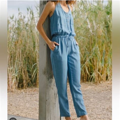 Everly Denim Jumpsuits & Rompers Mercari