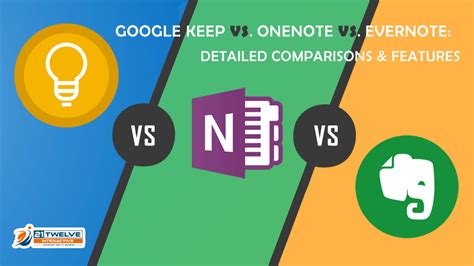 Evernote vs OneNote vs Google Keep