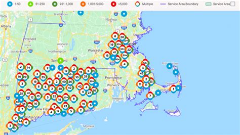Eversource ma power outage map. Our interactive map is updated every 5 minutes and provides regional power restoration information. You may also choose the outages by county option to see a list of estimated time of restorations, or ETRs, in your county. If you click on the arrow to the left of your county’s name, you will see ETRs for the towns and villages within that county. 