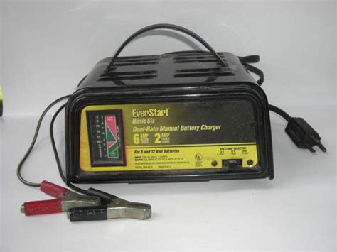 The Everstart Basic Six Battery Charger is a 12-volt battery c