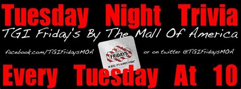 Every Tuesday at TGI Friday