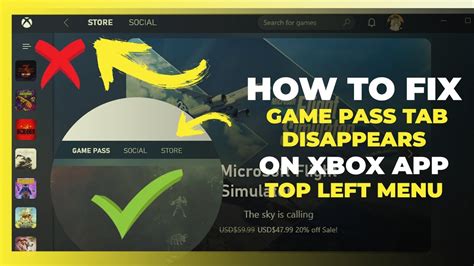 Every time I try to access the xbox gamepass tab it says.Sorry, we ...