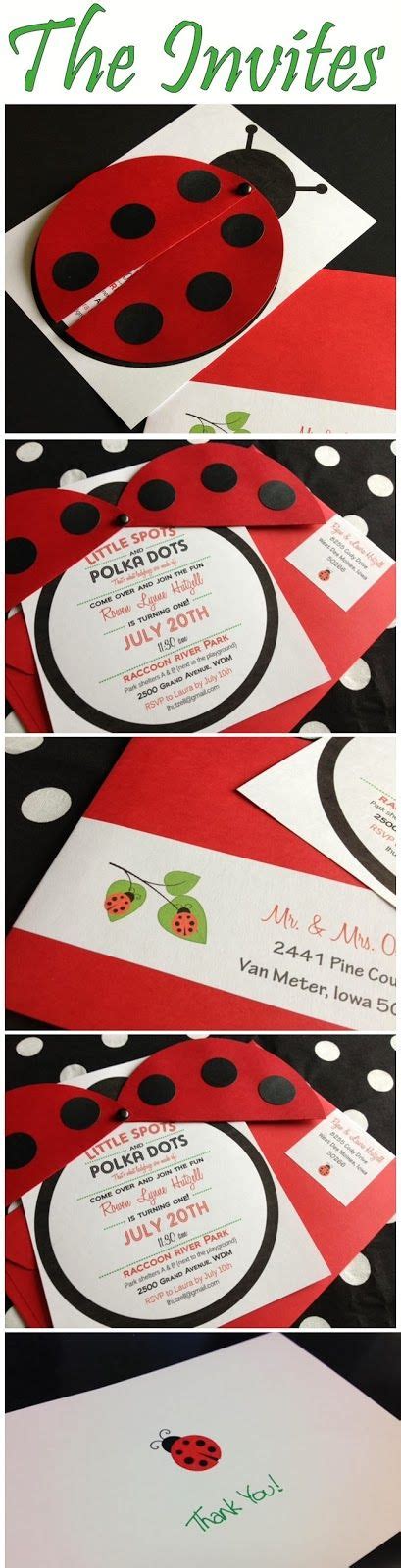 Everyday Confetti Tutorial Ladybug Invitations