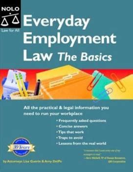 Everyday employment law the basics managers legal handbook. - Service manual of baxter tina dialysis machine.