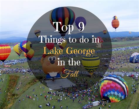 Everything happening in Lake George in October