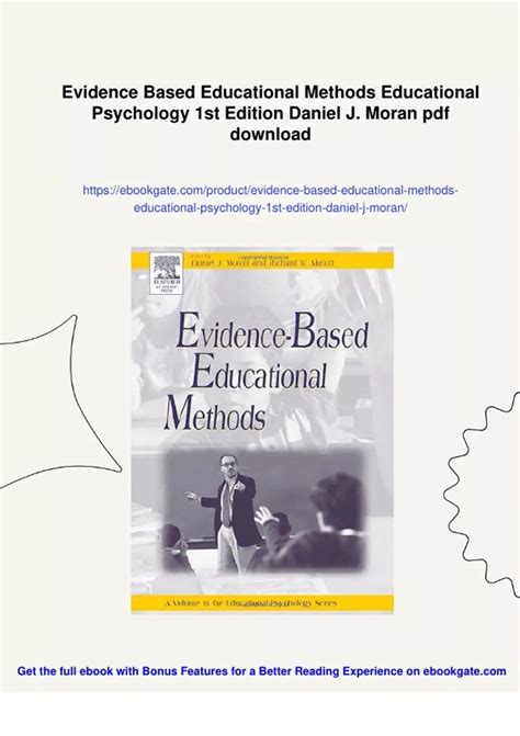 Download Evidencebased Educational Methods By Daniel J Moran