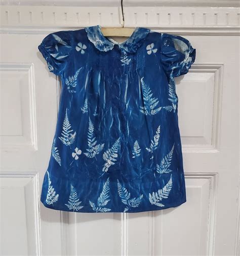 Evie Cyanotype Baby Dress - Etsy