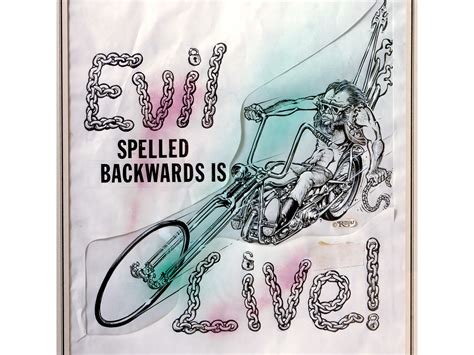 Evil spelled backwards.  And because of some software bug or encoding pro...