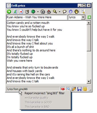 EvilLyrics for Windows