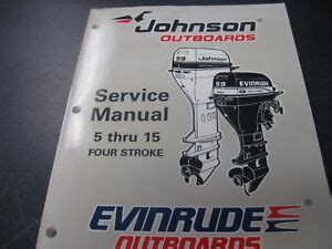 Evinrude 15hp 4 stroke repair manual. - John deere diesel 4219d service manual.