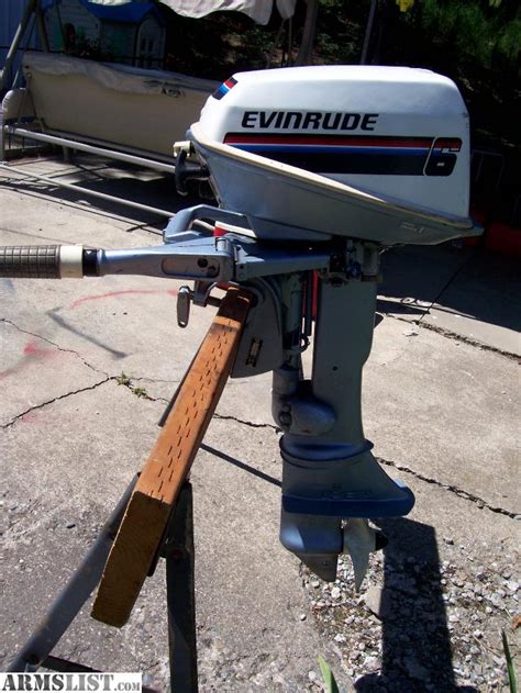 Evinrude 6 hp for sale. Used 1994 Evinrude 200 HP 6-Cyl Carbureted 2-Stroke 30" (XXL) Outboard Motor. Pre-Owned: Evinrude. $3,495.00. 