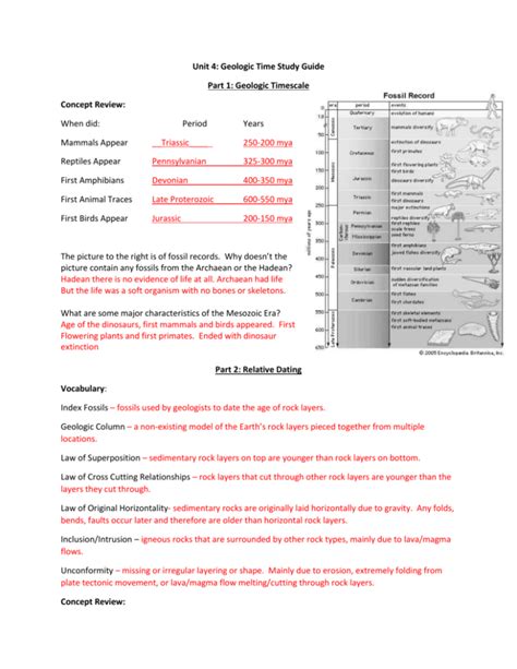 Evloution and geologic time study guide answers. - Fel pro heat bolt torque guide.