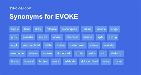 Evoke synonym. Things To Know About Evoke synonym. 