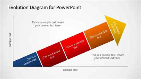 Evolution Diagram with Increasing Arrow Design SlideModel