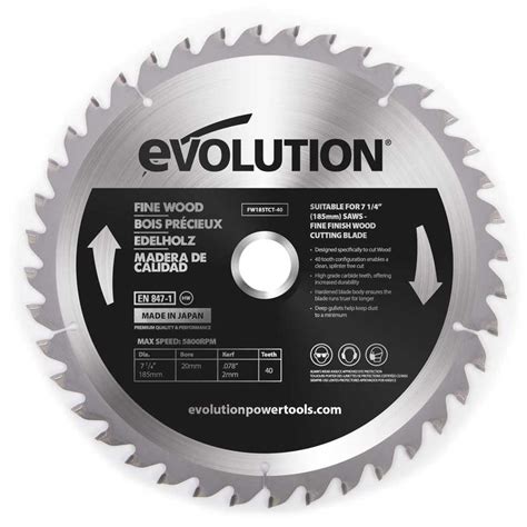 Evolution Saw Blades Evolution Power Tools UK