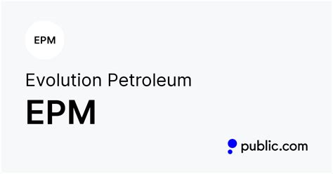 Nov 24, 2023 · With Evolution Petroleum stock trading at $5.91 per share, the total value of Evolution Petroleum stock (market capitalization) is $197.57M. Evolution Petroleum stock was originally listed at a price of $1,000.00 in Dec 31, 1997. If you had invested in Evolution Petroleum stock at $1,000.00, your return over the last 25 years would have been ... 