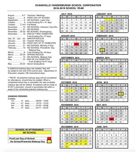 Evsc School Calendar 202425