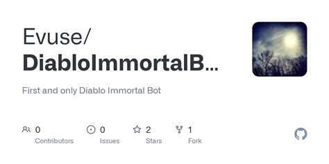 Evuse/DiabloImmortalBOT: First and only Diablo Immortal Bot