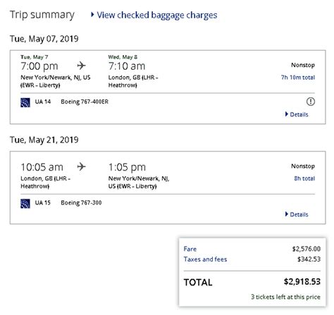 London (LHR). 16/06/2024 - 23/06/2024. Round-trip. |. Business. From. USD 5,779*. Viewed 1 day ago. Book Now. New York/Newark (EWR)to. London (LHR). 30/07/2024 ...