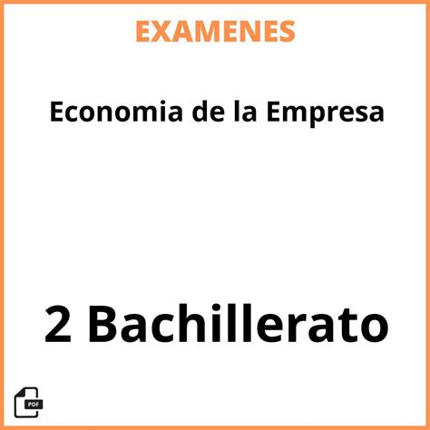 Exámenes de PAU de Economía de la Empresa de la …